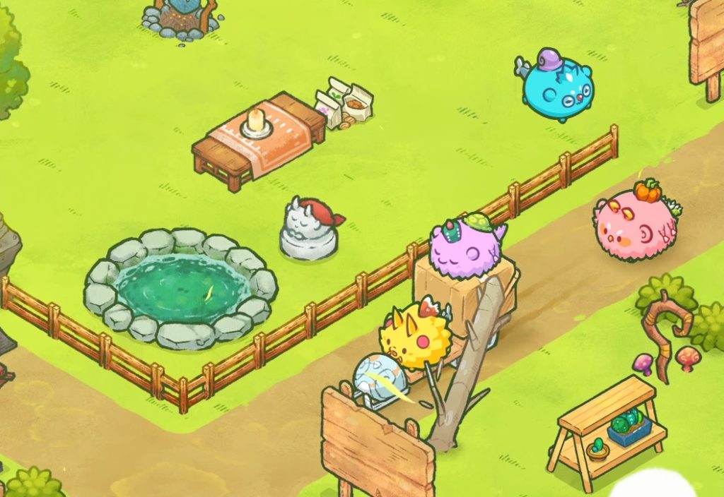 Axies in the game Axie Infinity - good for starting NFT games